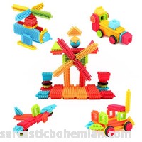 Zooawa [90 Pcs] Building Blocks Set Hedgehog Sensory Soft Stacking Toy Educational Construction Interlocking Bricks for Toddlers & Kids Colorful B077MBV2MW